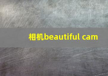 相机beautiful cam